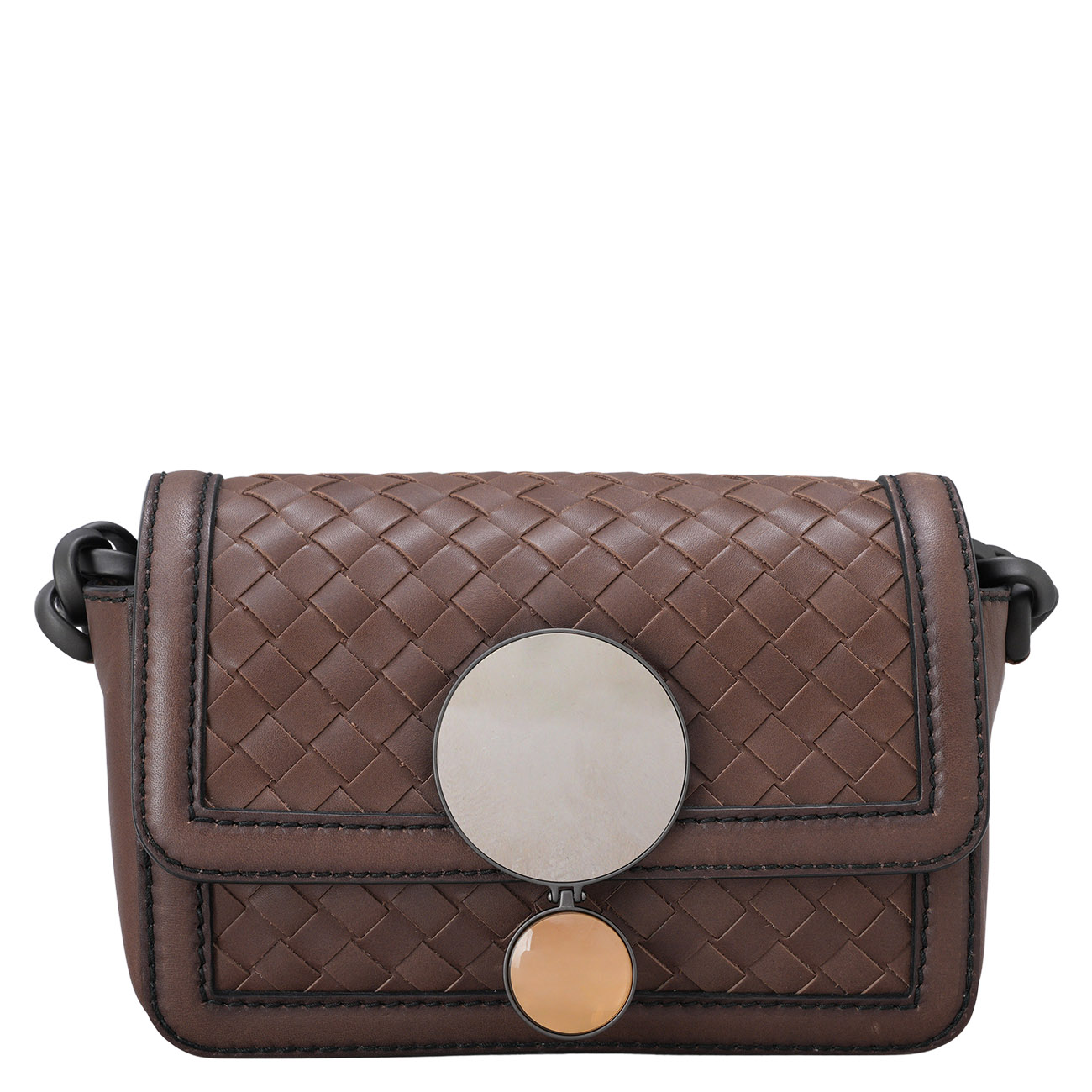 BOTTEGA VENETA(USED)보테가베네타 미러 렌즈 체인 링크 숄더백